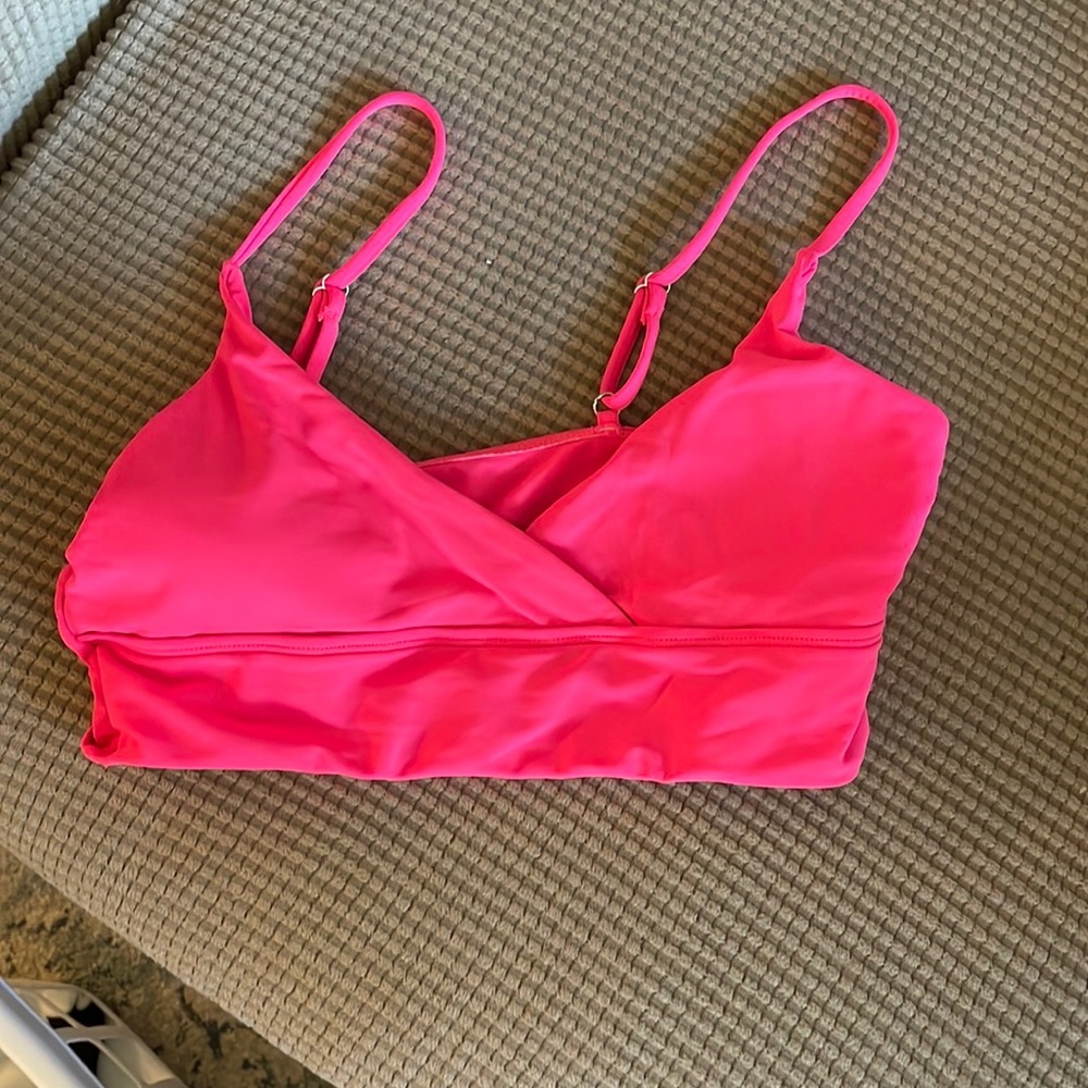 Pink swim top